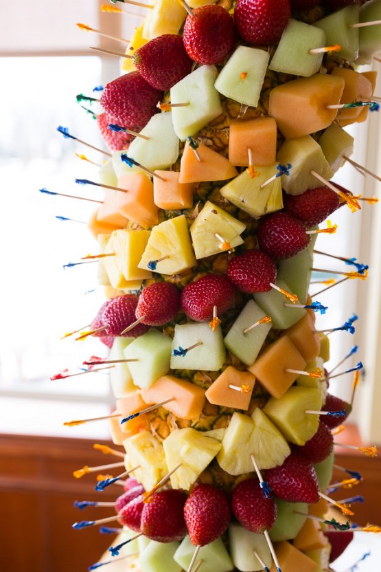 Fruit Tree Made of Pineapples