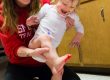 Baby Finger and foot painting with mom