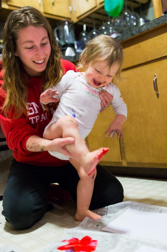 Baby-Finger-Foot-Painting-With-Mom Baby Finger and foot painting with mom