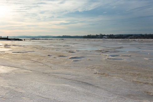 Frozen Elk River Beach