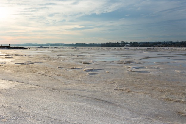 Frozen Elk River Beach