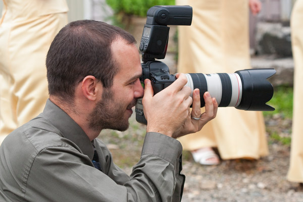 Kevin Quinlan Photographing a Wedding in Northeast Maryland
