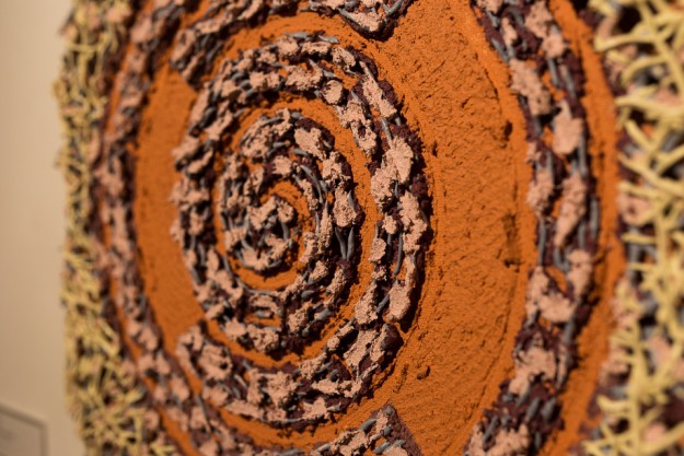 Close up of the texture on one of Robert Straight's paintings