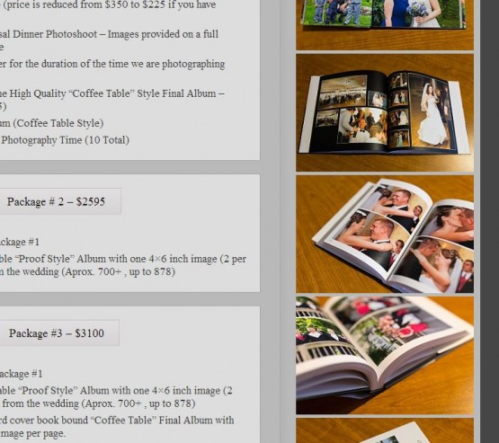 Wedding Album Sample Images On Pricing Page Wedding Album Sample Images On Pricing Page