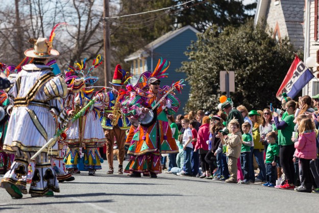 01 Chesapeake City St. Patrick's Day Parade 2014 Mummers Band