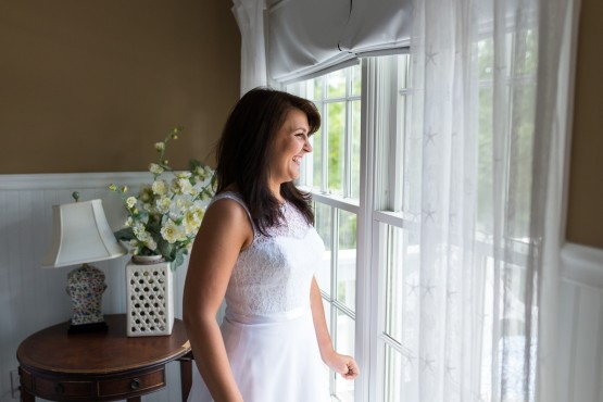 Bride at the window