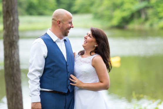 Bride and groom at Annapolis Waterfront Wedding