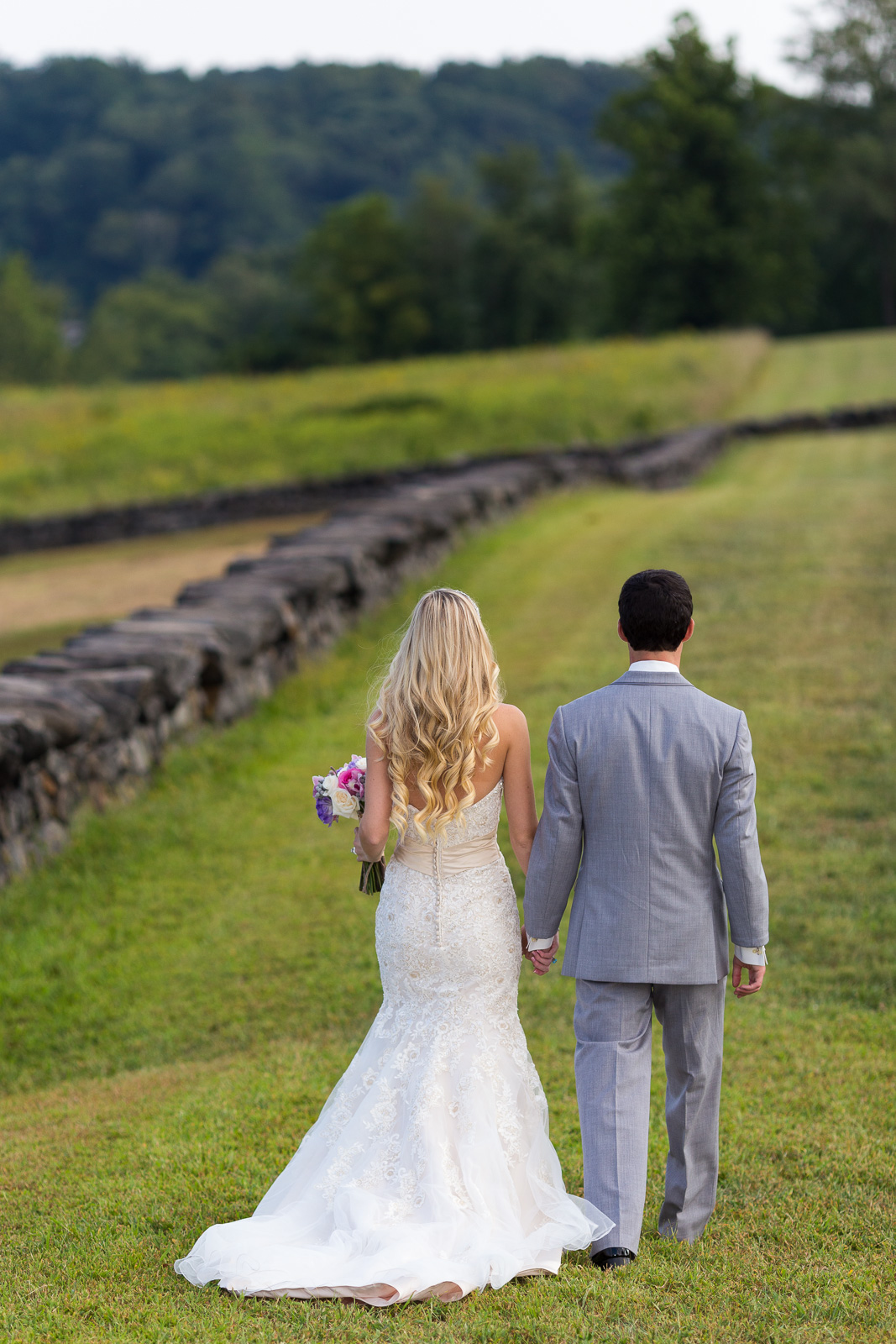 Bride and groom at Brandywine Creek State Park