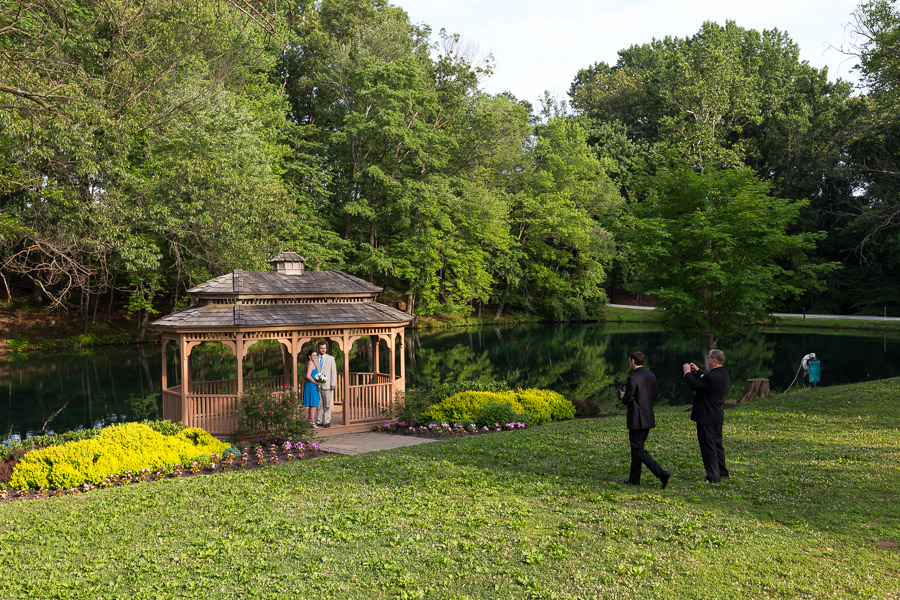 Photos by the pond and gazebo at the Padonia Park Club