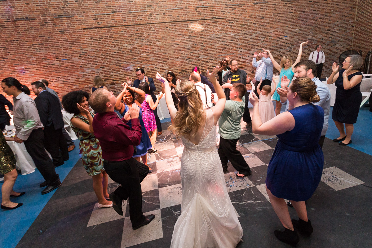 Wedding reception at the American Visionary Museum in Baltimore