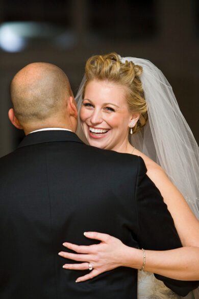 Bride and Groom Dancing at Deerfield Wedding Photo