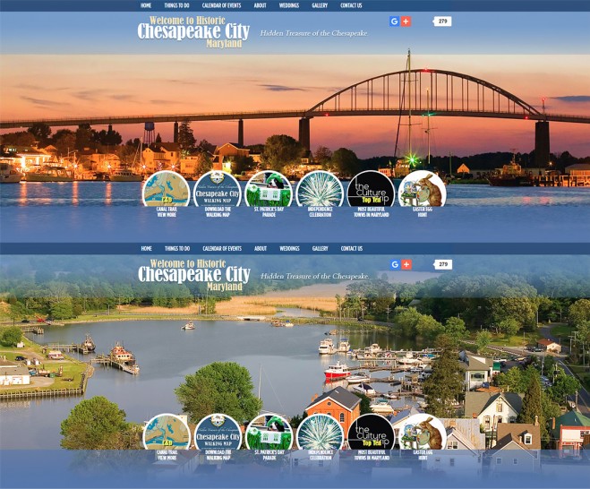 ChesapeakeCity.com Web Site Covers