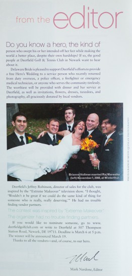 Delaware Bride Editor Letter