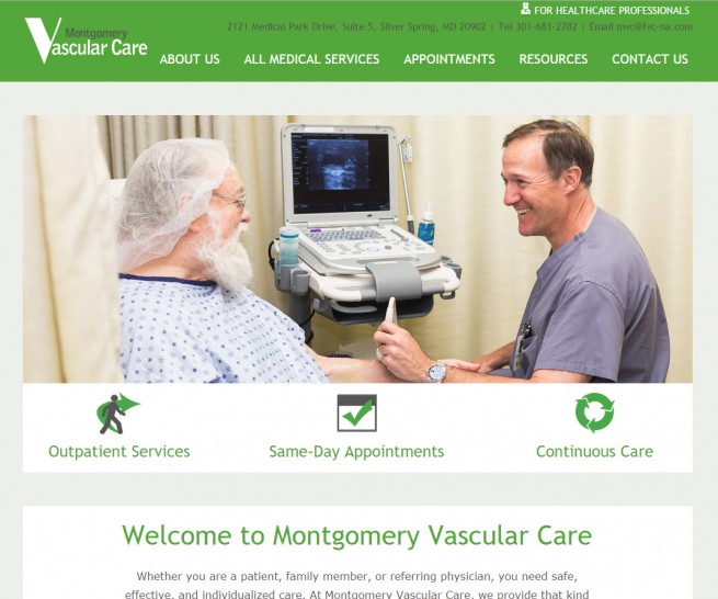 Montgomery Vascular Care Website