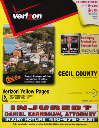 My Photo Used on Verizon Yellow Pages Cover