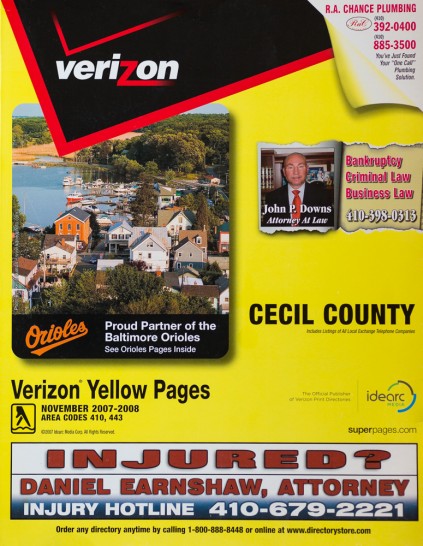 My Photo Used on Verizon Yellow Pages Cover