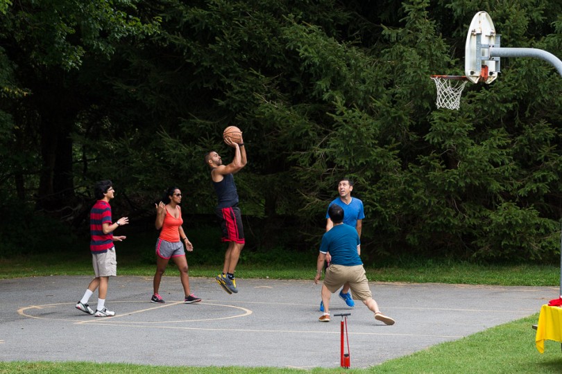 Basketball Smokey Glen Farm Wedding