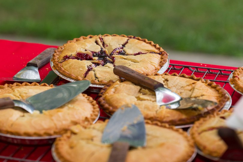 Homemade Pies at Smokey Glen Farm Wedding